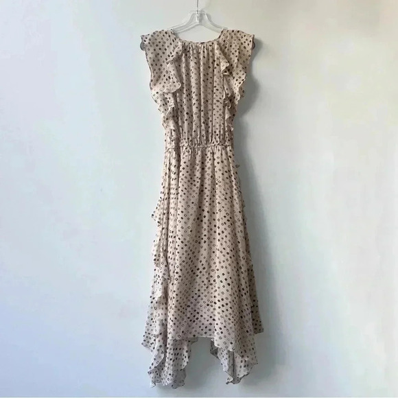 Ulla Johnson 100% Silk Dorothea Midi Dress - Safari Shibori Print - Size 4 - Picture 3 of 16